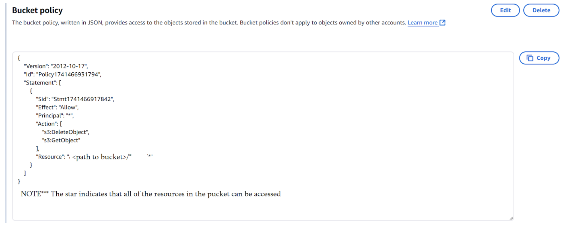 Bucket Policy